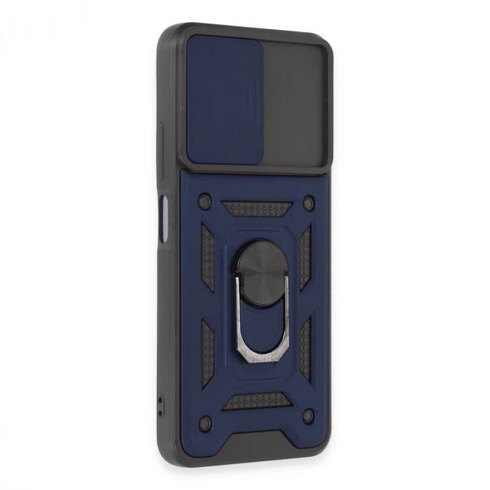 Xiaomi Redmi Note 12 5g Kılıf Pars Lens Yüzüklü Silikon - Lacivert