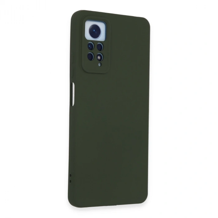 Xiaomi Redmi Note 12 Pro 4g Kılıf Nano İçi Kadife Silikon - Koyu Yeşil