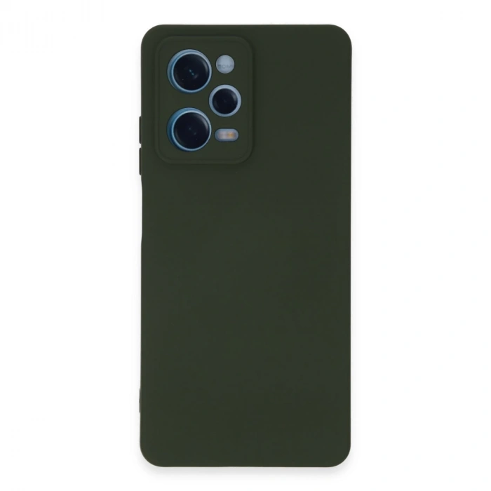 Xiaomi Redmi Note 12 Pro 5g Kılıf Nano İçi Kadife Silikon - Koyu Yeşil