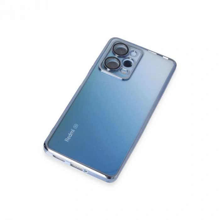Xiaomi Redmi Note 12 Pro 5g Kılıf Razer Lensli Silikon - Açık Mavi
