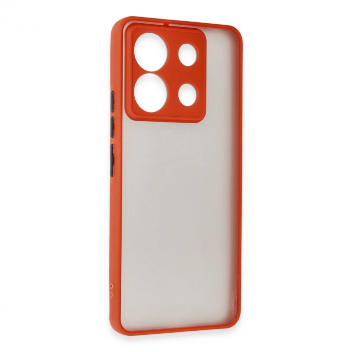 Xiaomi Redmi Note 13 5g Kılıf Montreal Silikon Kapak - Kırmızı