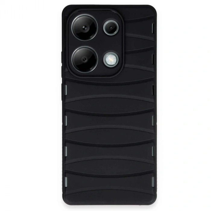 Xiaomi Redmi Note 13 Pro 4g Kılıf Bibercas Silikon Kapak - Siyah