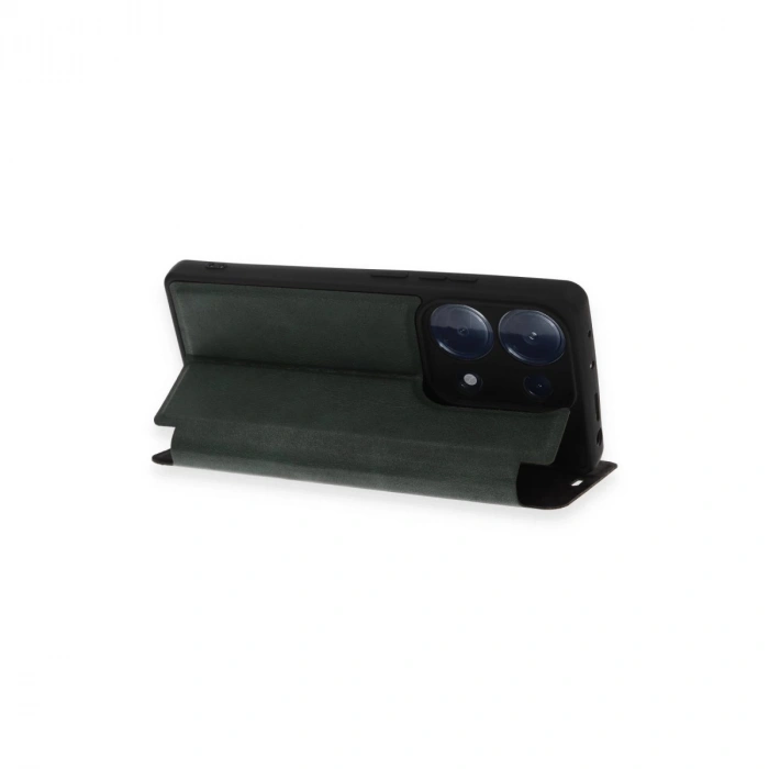 Xiaomi Redmi Note 13 Pro 4g Kılıf Flip Cover - Koyu Yeşil