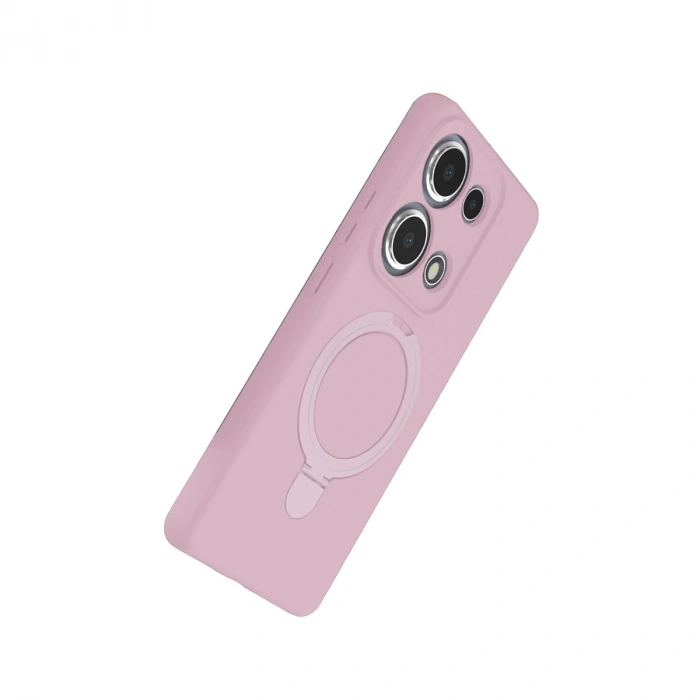 Xiaomi Redmi Note 13 Pro 4g Regal Magsafe Standlı Kapak - Açık Pembe