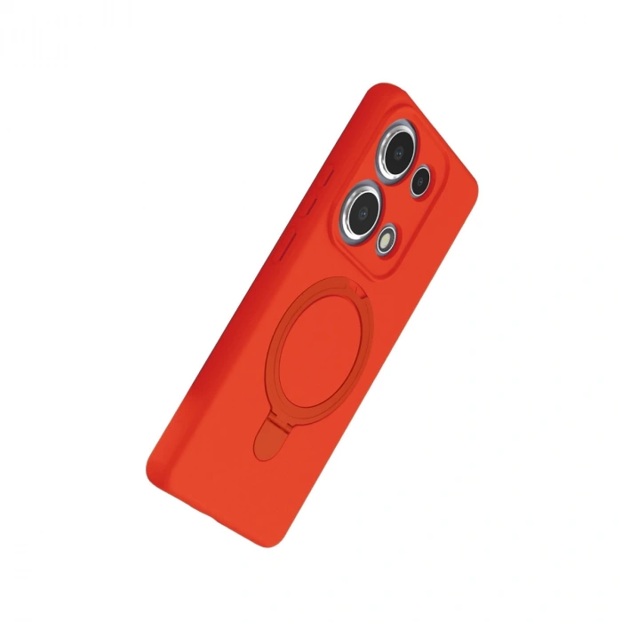 Xiaomi Redmi Note 13 Pro 4g Regal Magsafe Standlı Kapak - Turuncu