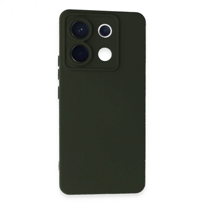 Xiaomi Redmi Note 13 Pro 5g Kılıf Nano İçi Kadife Silikon - Koyu Yeşil