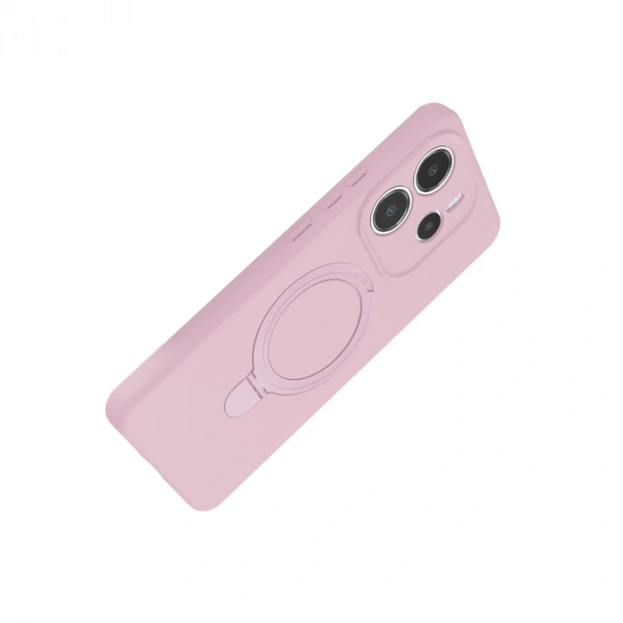 Xiaomi Redmi Note 14 4g Regal Magsafe Standlı Kapak - Açık Pembe