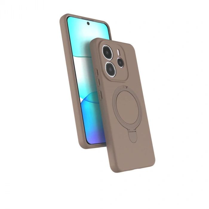 Xiaomi Redmi Note 14 4g Regal Magsafe Standlı Kapak - Çöl Titanyum