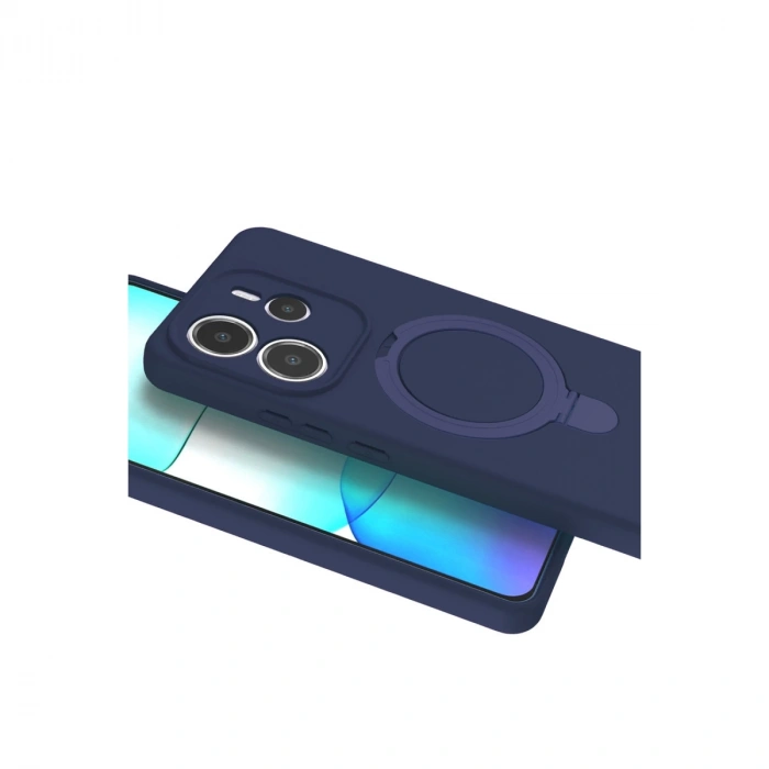 Xiaomi Redmi Note 14 4g Regal Magsafe Standlı Kapak - Lacivert