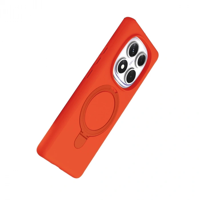 Xiaomi Redmi Note 14 Pro 4g Regal Magsafe Standlı Kapak - Turuncu