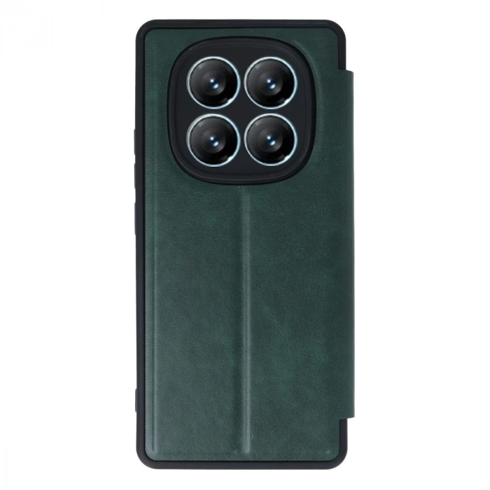 Xiaomi Redmi Note 14 Pro 5g Kılıf Flip Cover - Koyu Yeşil
