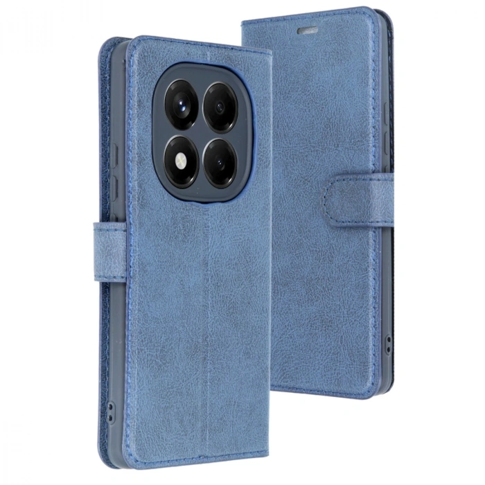 Xiaomi Redmi Note 14 Pro 5g Kılıf Trend S Plus Kapaklı Kılıf - Lacivert