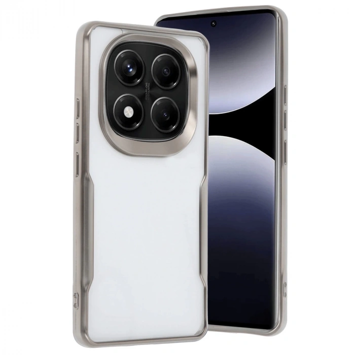 Xiaomi Redmi Note 14 Pro Plus Kılıf Boyi Silikon Kapak - Titan Gri