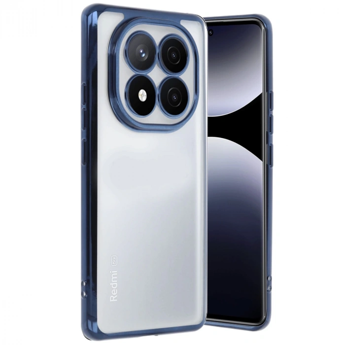 Xiaomi Redmi Note 14 Pro Plus Kılıf Razer Lensli Silikon - Lacivert