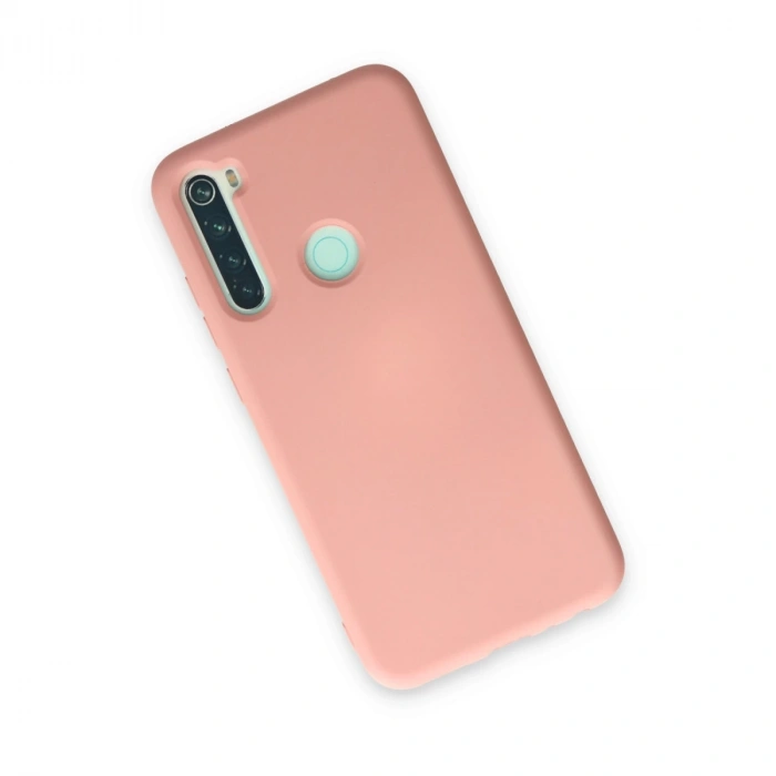 Xiaomi Redmi Note 8 Kılıf Nano İçi Kadife Silikon - Pudra
