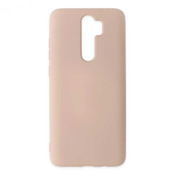 Xiaomi Redmi Note 8 Pro Kılıf Nano İçi Kadife Silikon - Pudra