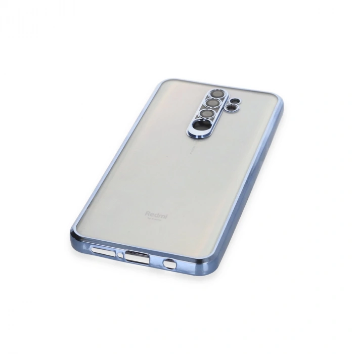 Xiaomi Redmi Note 8 Pro Kılıf Razer Lensli Silikon - Açık Mavi