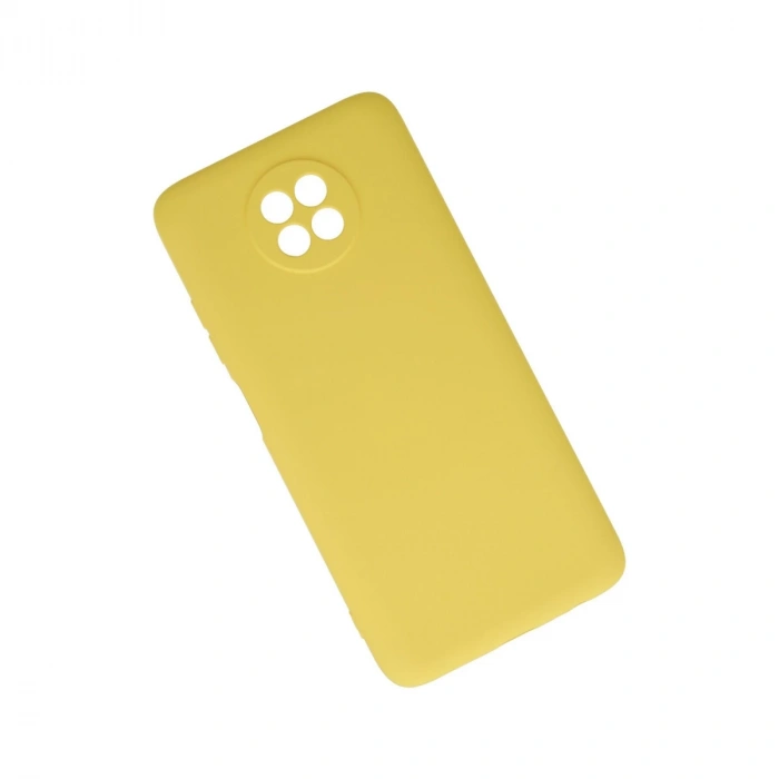 Xiaomi Redmi Note 9 5g Kılıf Nano İçi Kadife Silikon - Sarı