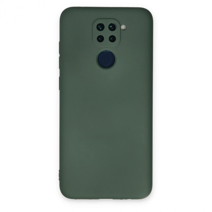 Xiaomi Redmi Note 9 Kılıf Nano İçi Kadife Silikon - Koyu Yeşil