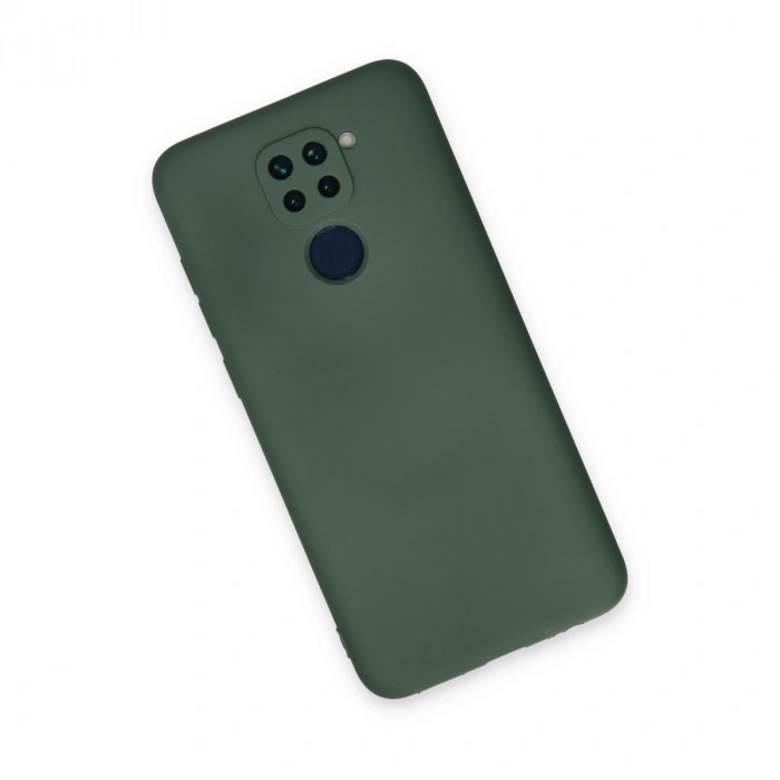 Xiaomi Redmi Note 9 Kılıf Nano İçi Kadife Silikon - Koyu Yeşil