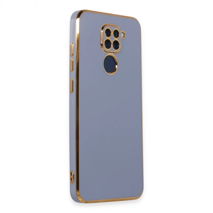 Xiaomi Redmi Note 9 Kılıf Volet Silikon - Mavi