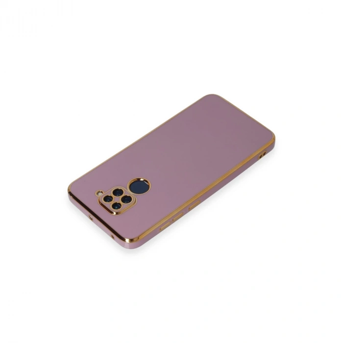 Xiaomi Redmi Note 9 Kılıf Volet Silikon - Mor