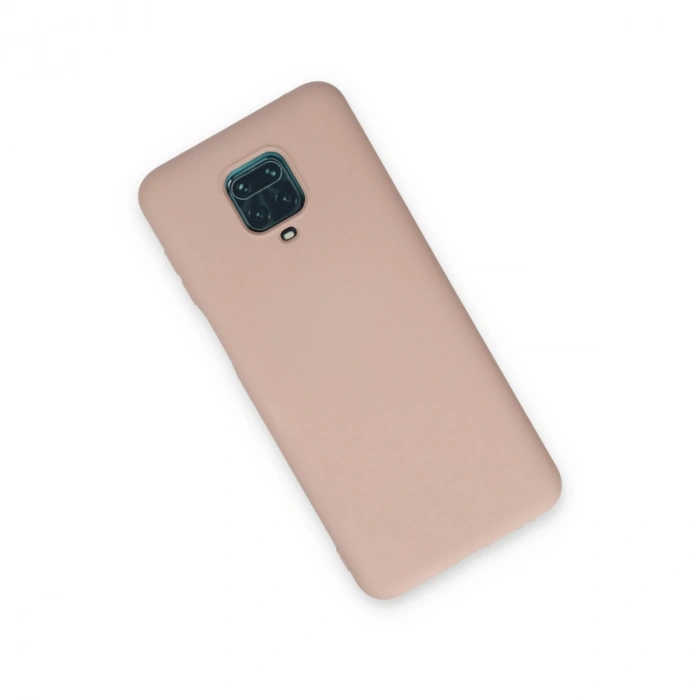 Xiaomi Redmi Note 9 Pro Kılıf Nano İçi Kadife Silikon - Pudra