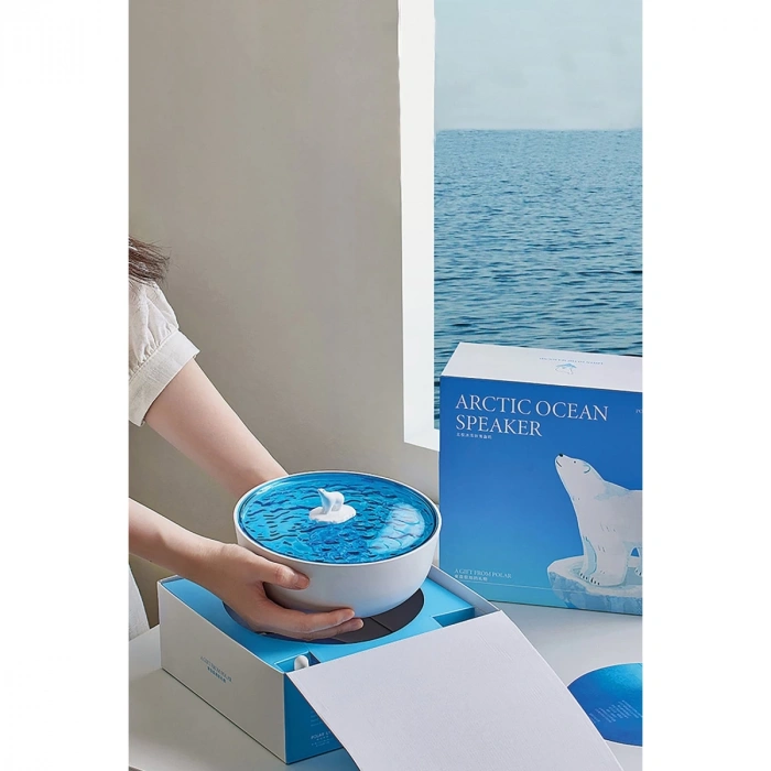 Z5 Arktik Okyanus Temalı Bt Kablosuz Hoparlör - Mavi