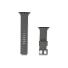 Apple Watch 38mm Kr408 Çizgili Silikon Kordon - Koyu Gri