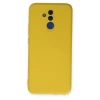 Huawei Mate 20 Lite Kılıf Nano İçi Kadife Silikon - Sarı