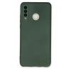 Huawei P30 Lite Kılıf Nano İçi Kadife Silikon - Koyu Yeşil