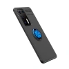 Huawei P40 Kılıf Range Yüzüklü Silikon - Siyah-mavi