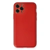 İphone 11 Pro Kılıf Coco Deri Silikon Kapak - Kırmızı