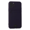 İphone 11 Pro Kılıf Kelvin Kartvizitli Silikon - Derin Mor