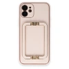 İphone 12 Kılıf Coco Elit Kapak - Pudra