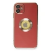 İphone 12 Kılıf Store Silikon - Kırmızı