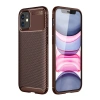İphone 12 Mini Kılıf Auto Focus Karbon Kapak - Kahverengi