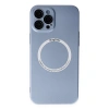 İphone 12 Pro Kılıf Jack Magneticsafe Lens Silikon - Sierra Blue