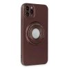 İphone 12 Pro Kılıf Lukka Magneticsafe Kapak - Kahverengi