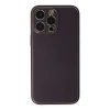 İphone 13 Pro Kılıf Coco Deri Silikon Kapak - Derin Mor