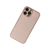 İphone 13 Pro Kılıf Coco Deri Silikon Kapak - Pudra