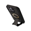 İphone 13 Pro Max Kılıf Merkür Magneticsafe Standlı Kapak - Siyah