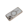 İphone 14 Kılıf Joke Simli Magneticsafe Kılıf - Gold