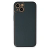 İphone 14 Plus Kılıf Coco Deri Silikon Kapak - Yeşil