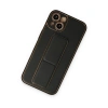 İphone 14 Plus Kılıf Coco Deri Standlı Kapak - Siyah
