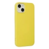 İphone 14 Plus Kılıf Nano İçi Kadife Silikon - Sarı