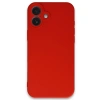 İphone 16 Kılıf First Silikon - Kırmızı