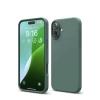 İphone 16 Kılıf Nano İçi Kadife Silikon - Koyu Yeşil