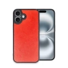 İphone 16 Plus Kılıf Aras Deri Kapak - Kırmızı