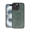 İphone 16 Pro Kılıf Aras Deri Kapak - Koyu Yeşil